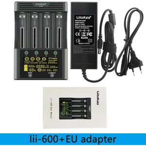 Liitokala Lii-600 Lii-500 Lii-500S Lcd 3.7V 1.2V 18650 26650 21700 Batterij Lader, test De Batterij Capaciteit Touch Control