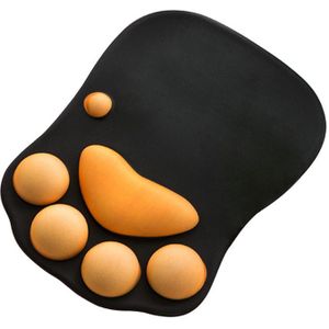 Leuke Kat Poot Muismat Antislip Siliconen Muizen Mat Pc Computer Polssteun Ondersteuning