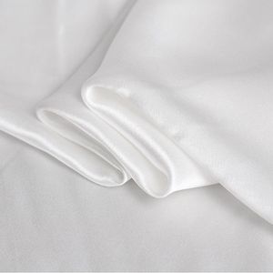 50cm * 136cm Moerbei zachte zijde stof natuurlijke wit weddding jurk materiaal zijde charmeuse stof 19 momme