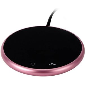 Koffie Warmer Intelligente Digitale Constante Temperatuur Cup Mok Warmer Koffie Thee Verwarming Mat Us 110V Roze