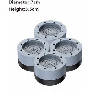 4 Stuks Anti Vibration Voeten Pads Rubber Benen Slipstop Stille Skid Raiser Mat Voor Wasmachine Ondersteuning Dempers Stand Accessoires