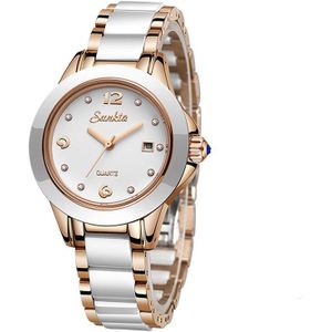 Sunkta Mode Vrouwen Horloges Rose Gold Dames Armband Horloges Reloj Mujer Creatieve Waterdichte Quartz Horloges Voor Vrouwen