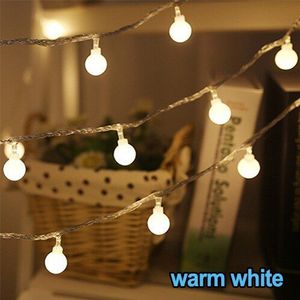 Festoen LED String Lights Kerst Indoor Kerstverlichting Garland Op Batterijen Bal Gordijn Decoratie Boom Lichten Outdoor