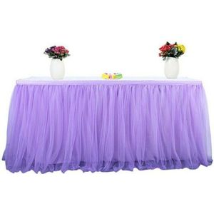6ft Bruiloft Tule Tutu Tafel Rok Partij Verjaardag Feestelijke Baby Bruiloft Tule Tutu Tafel Rok Cover Feestelijke Baby Shower Decor