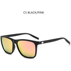 Brand Gepolariseerde Zonnebril Mannen Driver Shades Mannelijke Retro Vintage Zonnebril Mannen Spuare Spiegel UV400 Oculos