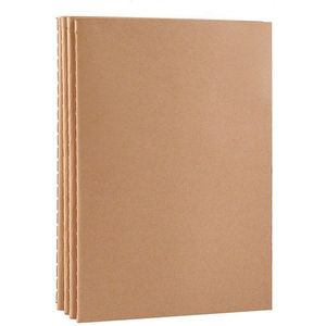 Journal Kawaii A5 B5 Kraftpapier-Zwarte Kaart Diy Notebook Kantoor Voor School Planner Grid-Lijn Agenda notepads Stationair