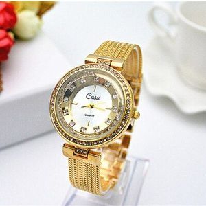 Cussi Brand Rose Gouden Armband Horloge Vrouwen Horloges Luxe Diamant Horloges Dames Horloge Klok Montre Femme Reloj Mujer
