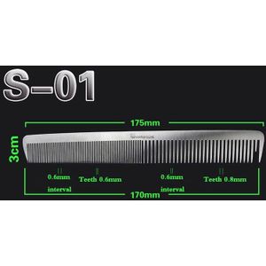 Salon Kammen Zilver Rvs Metalen Kammen Voor Kapperszaken Kappers En Kapperszaken Haircut Gereedschap Kapsalon Kapper Tool