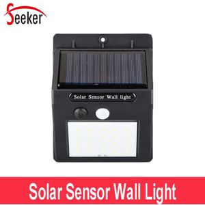 LED Solar Sensor Wandlamp Menselijk Lichaam Inductie Licht 20 pcs LED verlichting Solar Light Outdoor Indoor Solar Lamp