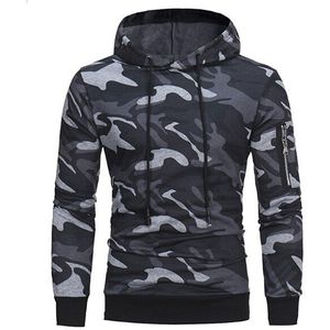 Plus Size Camouflage Hoodies Mannen Sportkleding Trainingspak Gym Fitness Training Oefening Trui Lente Outdoor Sport Hoody