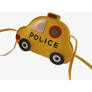 Trendy Kinderen Mode Politie Auto Crossbody Tas Mode Rits Auto Vormige Mini Schoudertas Purse Voor Kids Reizen