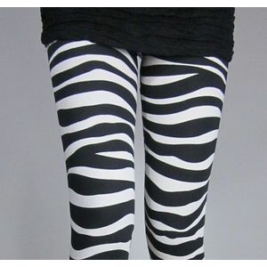 JIGERJOGER zwart-wit zebra strepen Yoga leggings Stretchy sport vrouwen skinny strakke broek