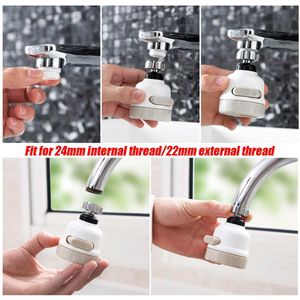 360 ° Roterende Keukenkraan Beweegbare Flexibele Tap Hoofd Douche Diffuser Draaibare Mondstuk Verstelbare Booster Kraan