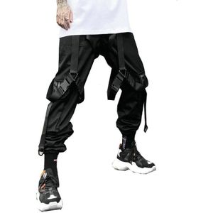 Zakken Hip Hop Cargo Broek Mannen Streetwear Mode Harembroek Harajuku Broek Joggers Lint Zwarte Broek Joggingbroek