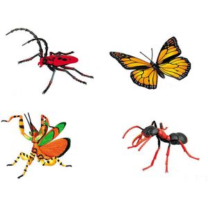 4 stuks Dier Insect Puzzel Educatief Wetenschap Speelgoed voor Kids-24 soorten Insecten