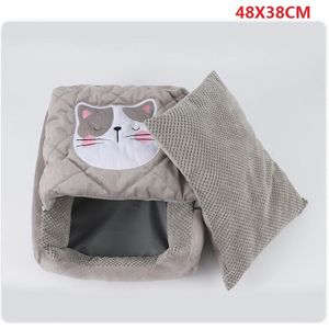 Kat Slapen Bed Dierbenodigdheden Winter Houdt Warm Cave Huis Slaapzak Mat Pad Tent Mooie Voor Katten