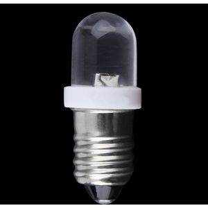 Duurzaam E10 Led Schroef Base Indicator Lamp Koud Wit 6V Dc Hoge Heldere Verlichting Lamp Gloeilamp Koud Wit