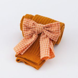 Prinses Plaid Strik Baby Panty Herfst Winter Warm Kind Panty Zachte Effen Kleur Ademend Kid Leggings Voor Meisjes