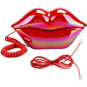 Creatieve Rode Lippen Vaste Telefoon Europese Stijl Desktop Telefoon Voor Home Office