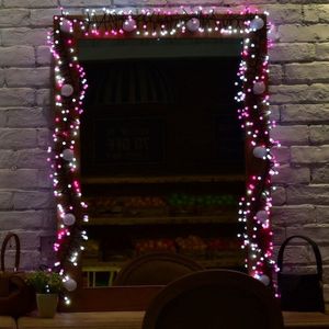 VNL Outdoor 8 m 400 LED String Lights Veranderlijk voor Roze Xmas Guirlande Cafe Party Bruiloft Decoratie Kerst Kerstverlichting