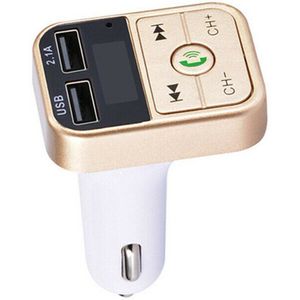 Bluetooth Car Charger Draadloze Fm-zender High-Speed USB2.0 Lcd-scherm Handsfree Ondersteuning Tf Card/U disk Speler