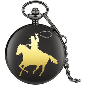 Cowboy Paardrijden Quartz Zakhorloge Classic Ketting Pocket Sieraden Fob Horloge Fabriek