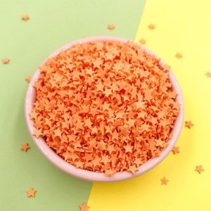 100G Star Shape Polymer Klei Sprinkles Voor Ambachten Kleurrijke Tiny Leuke Plastic Klei Accessoires Diy Nail Art Decoratie 5Mm