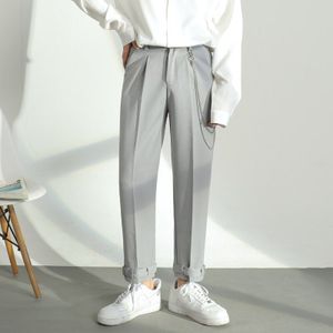 Zomer Mannen Casual Broek Formele Mannelijke Business Katoen Western-Stijl Broek Losse Leisure Sociale Pak Broek m-2XL