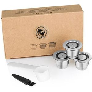 Icafilas Koffiezetapparaat Capsule Voor Nespresso Machine Herbruikbare Filter Voor Cafeteira Nespresso Inissia Rvs