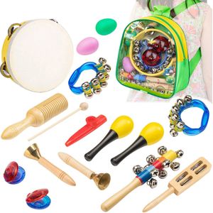 -Muziekinstrument Orff Voor Kids - 15 Pcs Percussie Set Voor Peuters Voorschoolse Educatief Muzikaal Speelgoed Includin