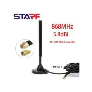 Vervanging 5.8dBi 868Mhz Lora Antenne RP-SMA Mannelijke Connector Voor Helium Hotspot Nebra Bobcat 300 Mijnwerker Antenne