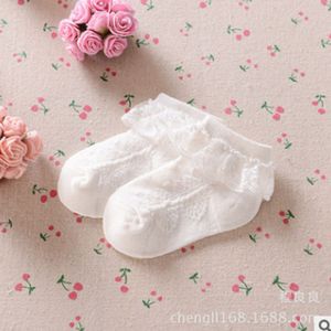 Kid Meisje Schattige Kant Ruche Sokken Peuter Baby Meisjes Lace Ruffle Stroken Enkelsokken Prinses Anti Slip Tutu sokken