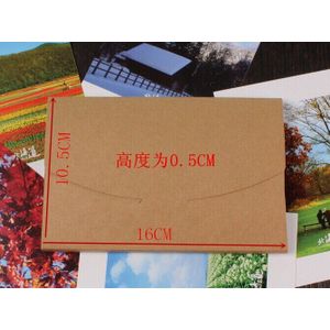 10 Stks/partij Postcard Box/Foto Verpakking Wenskaart Uitnodiging Doos Diy Card Briefpapier