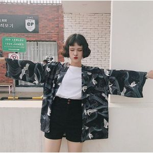 Hip hop straat Vest kimono yukata man japanse Korte Gewaad Losse kimomo Chinese Stijl vest kimono haori