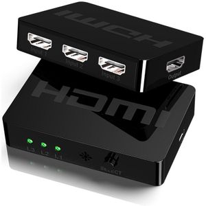 HW-HD301M 3 Port 1080P Hdmi Switch Box Switcher 3X1 Hdmi Splitter Selector Met Afstandsbediening Voor PS4 tv Box