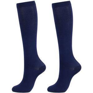 Spatader Lange Sokken Been Relief Pijn Knie Sokken Druk Compressie Kousen Unisex Effen Kleur Dij Hoge Sokken Nylon
