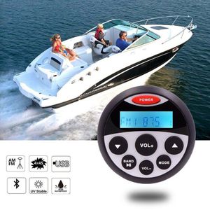 Car Sound System FM AM Receiver Waterproof Marine Stereo Bluetooth Radio Motorcycle Audio Car MP3 Player for SPA UTV ATV