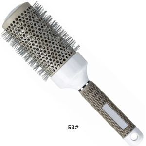 6-formaat haarborstel Nano-haarborstel Thermische ronde tonkam Kappers Kapsalon Styling Drogen Curling