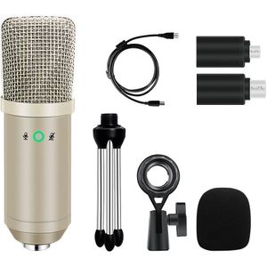 USB Condensator Microfoon Kit Karaoke Microfoon Studio Microfoon voor Telefoon Live-uitzending Online Chatten Opname