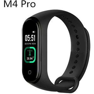 M4 Pro Smart Band Thermometer M4 Band Fitness Tracker Hartslag Bloeddruk Fitness Armband Smart Horloge Voor Android ios