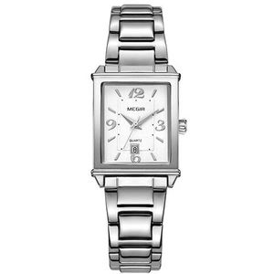 Megir Dames Horloges Rose Gold Luxe Vrouwen Armband Horloge Voor Liefhebbers Mode Meisje Quartz Horloge Klok Relogio Feminino 1079