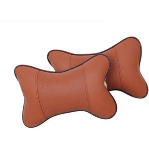 2 Stks/set Universele Kussen Kussen Auto Hoofdsteun Pu Auto Accessoires Voor Porsche 918 Cayman Boxster 919 718 GT3