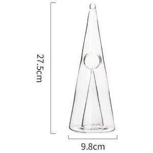 Creatieve Piramide Kristal Glas Wijn Decanter 350Ml/750Ml Crystal Rode Wijn Decanter Handgemaakte Voor Wijn Brandy Whisky