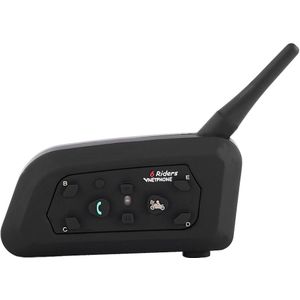 1 Pcs Bluetooth Motorhelm Interphone Intercom Headset V6 1200 M Rider Plastic Rubber knop beter waterdicht prestaties