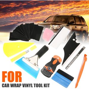 Mayitr 28 Stks/set Auto Window Spiegels Tint Wrap Vinyl Film Van Toepassing Tool Kit Zuigmond Schraper Accessoires