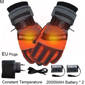 Winter Usb Handwarmer Elektrische Thermische Handschoenen Oplaadbare Batterij Verwarmde Handschoenen Voor Motorfiets Fiets Ski Unisex