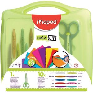 Maped Creatieve Schaar 10-Blade Patroon-Papier Snijden Schaar Kit Met Case Grote Kids