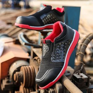 Ultra-licht ademend en smash-proof veiligheid schoenen, mannen en vrouwen smash-proof stalen neus schoenen met een zachte zool