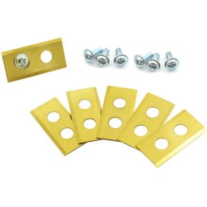 30Pcs Gazon Robot Blade Golden Titanium Plating Gazon Mover Vervanging Mes Voor Worx Landroid Automatische Bewegende Machine