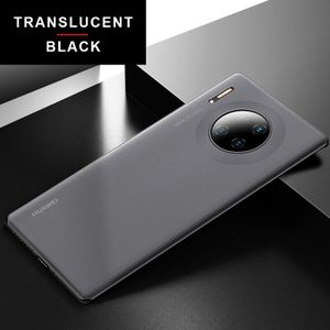 Ihaitun Luxe Frosted Phone Case Voor Huawei Mate 30 Pro Ultra Dunne Pc Hard Slim Transparant Back Cover Voor Mate 40 Pro